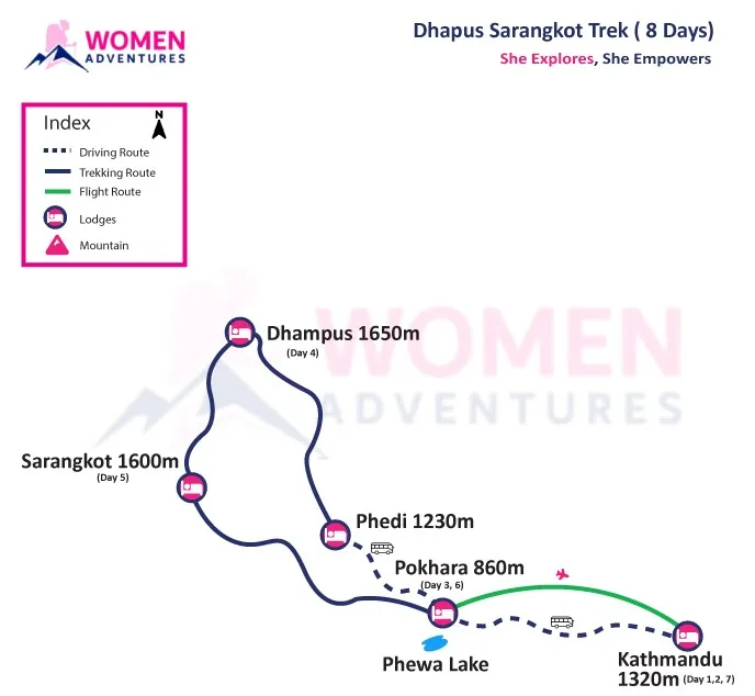 annapurna-panorama-dhampus-to-sarankot-trekking-map-image