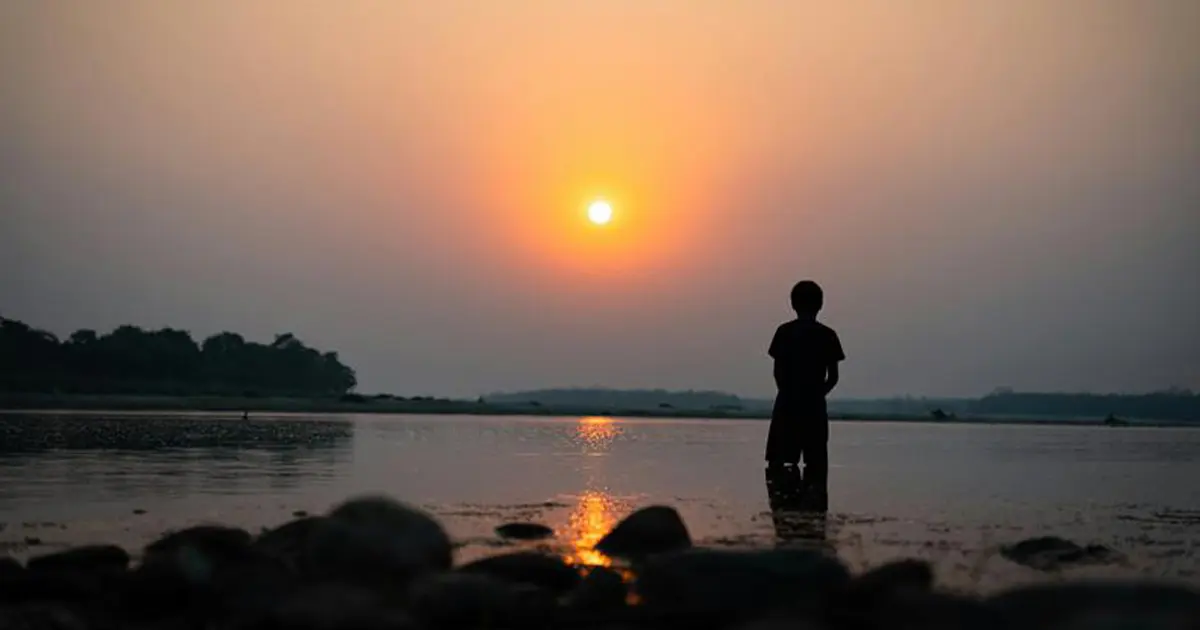 Sunset at Rapti River