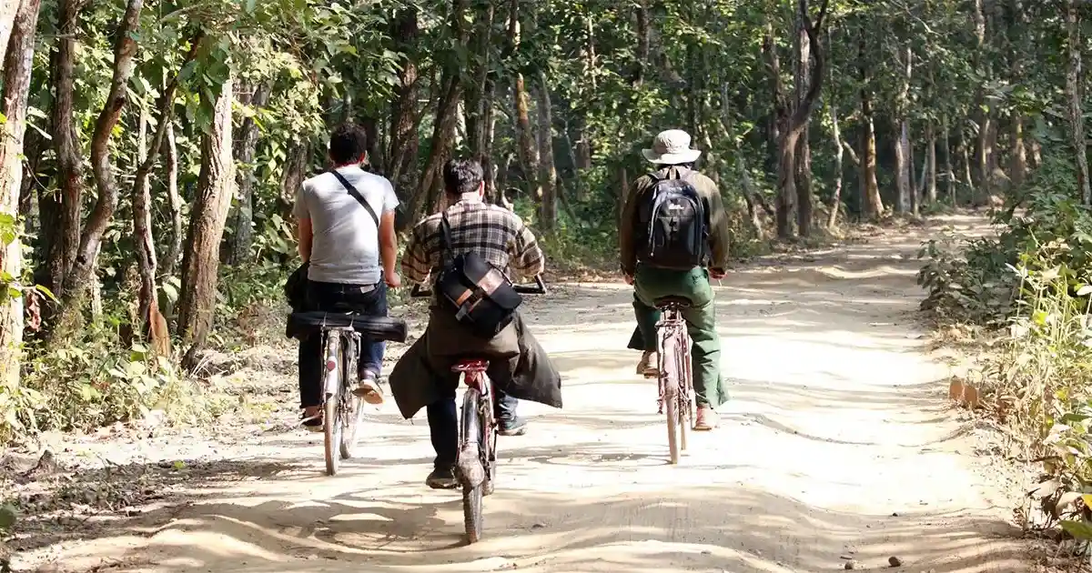 Cycling in Chitwan